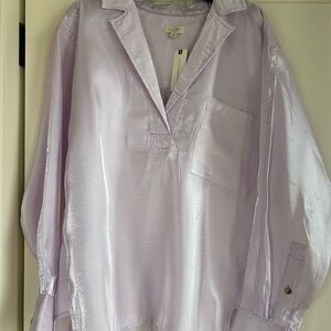 Anthropologie Lavender Blouse